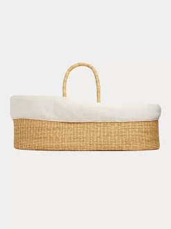 Bonpoint Acouffin Bassinet With Mattress And Cover Natural |Newborn & Baby Childcare