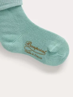 Bonpoint Adilson Socks Celadon Green |Newborn & Baby Leggings And Socks