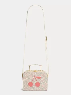 Bonpoint Aimane Suitcase Purse Pink Flowers |Child Accessories