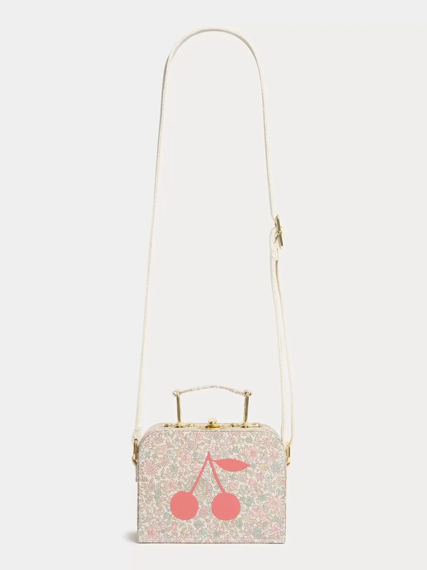Bonpoint Aimane Suitcase Purse Pink Flowers |Child Accessories