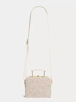 Bonpoint Aimane Suitcase Purse Pink Flowers |Child Accessories