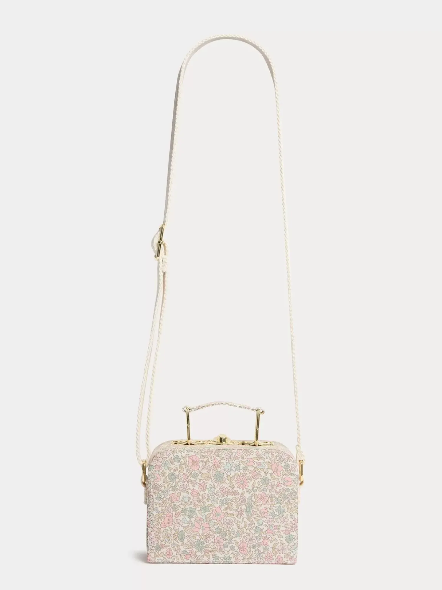 Bonpoint Aimane Suitcase Purse Pink Flowers |Child Accessories