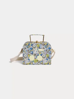 Bonpoint Aimane Valise Bag Blue Flowers |Child Accessories