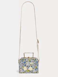 Bonpoint Aimane Valise Bag Blue Flowers |Child Accessories