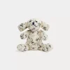 Bonpoint Aimer Stuffed Dog 6 In. Ecru Flowers |Newborn & Baby Stuffed Animals And Toys