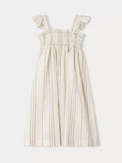 Bonpoint Alexandra Dress Multicolored Stripes |Child Dresses
