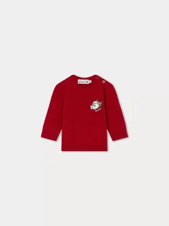 Bonpoint Almire Sweater Ruby |Newborn & Baby Sweaters And Cardigans