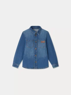 Bonpoint Altman Shirt Light Denim |Child Tops