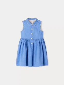 Bonpoint Anne Dress Intense Blue |Child Dresses