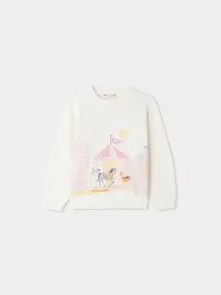 Bonpoint Anumati Sweater Ecru |Child Cardigans And Sweaters