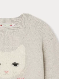 Bonpoint Anumati Sweater Heathered Gray |Child Cardigans And Sweaters
