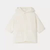 Bonpoint Apeign Terry Cloth Bathrobe Milk White |Newborn & Baby Childcare
