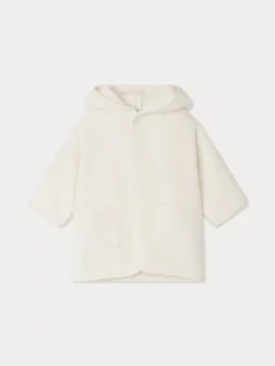 Bonpoint Apeign Terry Cloth Bathrobe Milk White |Newborn & Baby Childcare