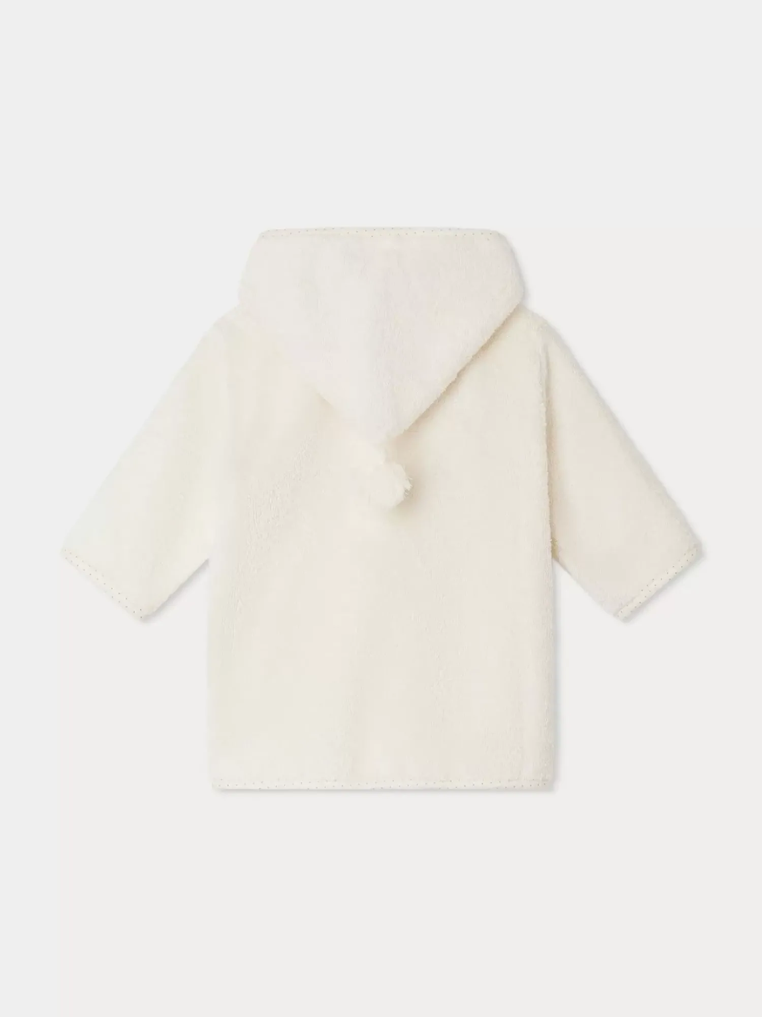 Bonpoint Apeign Terry Cloth Bathrobe Milk White |Newborn & Baby Childcare