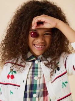 Bonpoint Armel Cardigan White Milk |Child Cardigans And Sweaters