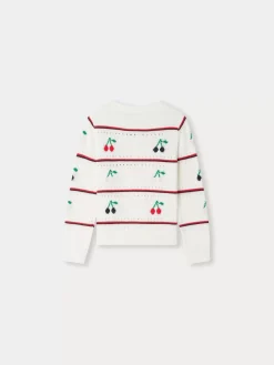 Bonpoint Armel Cardigan White Milk |Child Cardigans And Sweaters
