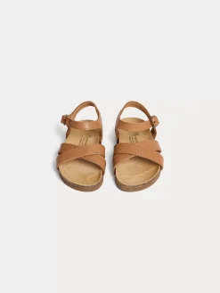 Bonpoint Asterie First Steps Sandals Honey |Newborn & Baby Shoes