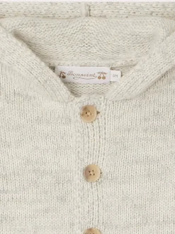 Bonpoint Atexane Burnoose Heathered Gray |Newborn & Baby Outerwear