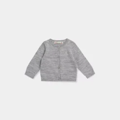 Bonpoint Babies' Cardigan Heathered Gray |Newborn & Baby Sweaters And Cardigans