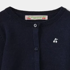 Bonpoint Babies' Cardigan Navy |Newborn & Baby Sweaters And Cardigans