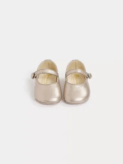 Bonpoint Babies Plume Or Blanc |Newborn & Baby Shoes