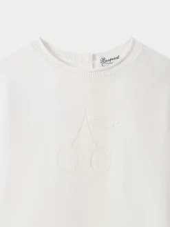 Bonpoint Babies' Sleepsuit Milk White |Newborn & Baby Sets And Jumpsuits