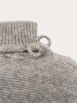 Bonpoint Baby Cashmere Booties Heathered Gray |Newborn & Baby Socks And Accessories