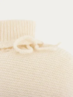 Bonpoint Baby Cashmere Booties Milk White |Newborn & Baby Socks And Accessories