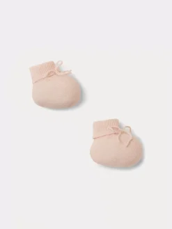 Bonpoint Baby Cashmere Booties Pale Pink |Newborn & Baby Socks And Accessories