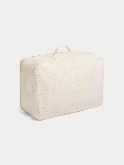 Bonpoint Baby Coated Cotton Large Suitcase Gold |Newborn & Baby Childcare