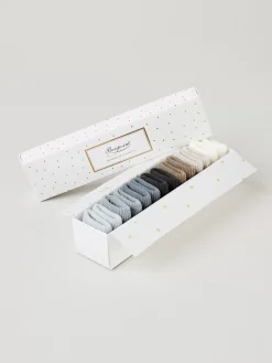 Bonpoint Baby Day-Of-The-Week Cotton Socks Northern Blue |Newborn & Baby Socks And Accessories