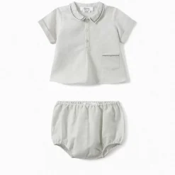 Bonpoint Baby Embroidered Set Almond |Newborn & Baby Sets And Jumpsuits