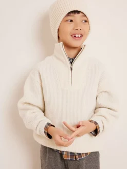 Bonpoint Baldo Sweater Ecru |Child Cardigans And Sweaters