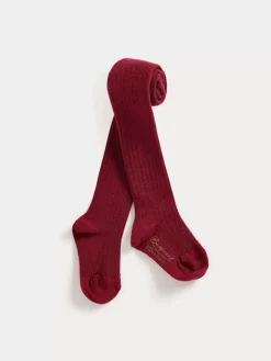 Bonpoint Banny Tights Plum |Newborn & Baby Leggings And Socks