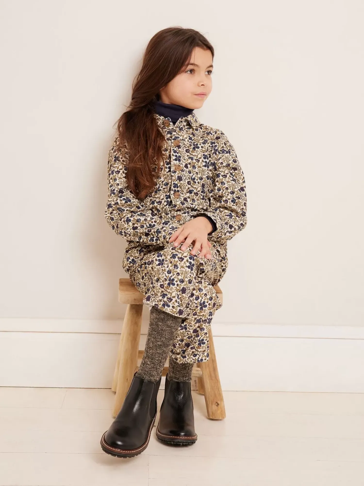 Bonpoint Bertie Romper Beige |Child Bottoms