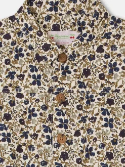 Bonpoint Bertie Romper Beige |Child Bottoms