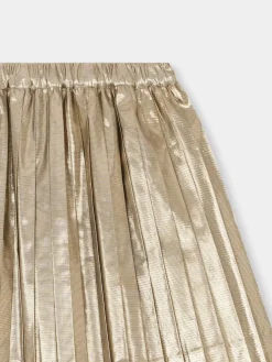 Bonpoint Beryl Pleated Skirt Gold |Child Skirts