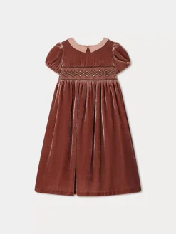 Bonpoint Blossom Special Occasion Dress Terracotta |Child Dresses
