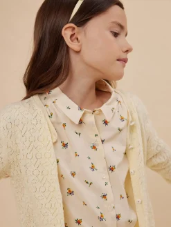 Bonpoint Blouse Adele Beige Rose |Child Tops