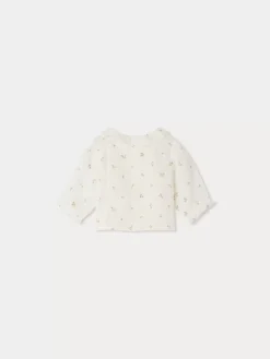 Bonpoint Blouse Ganiti Blanc Naturel |Newborn & Baby Tops