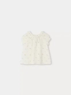 Bonpoint Blouse Lara Blanc Naturel |Newborn & Baby Tops