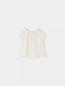 Bonpoint Blouse Lara Blanc Naturel |Newborn & Baby Tops