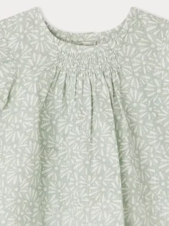 Bonpoint Blouse Narni Vert Intermediaire |Newborn & Baby Tops