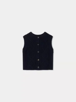 Bonpoint Bobolene Cardigan Navy |Child Cardigans And Sweaters