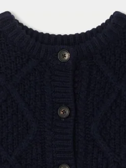 Bonpoint Bobolene Cardigan Navy |Child Cardigans And Sweaters