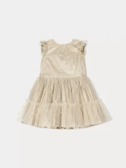 Bonpoint Bonheur Dress Gold |Child Dresses
