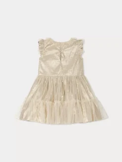 Bonpoint Bonheur Dress Gold |Child Dresses