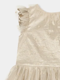 Bonpoint Bonheur Dress Gold |Child Dresses