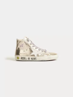 Bonpoint X Golden Goose Francy High-Top Sneakers Gold |Newborn & Baby Shoes