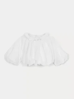 Bonpoint X Khaite Ellie Blouse Milk White |Newborn & Baby Tops